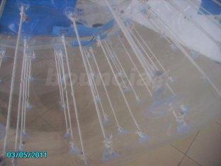 bola inflável do PVC Zorb de 1.0mm com os coxins traseiros macios