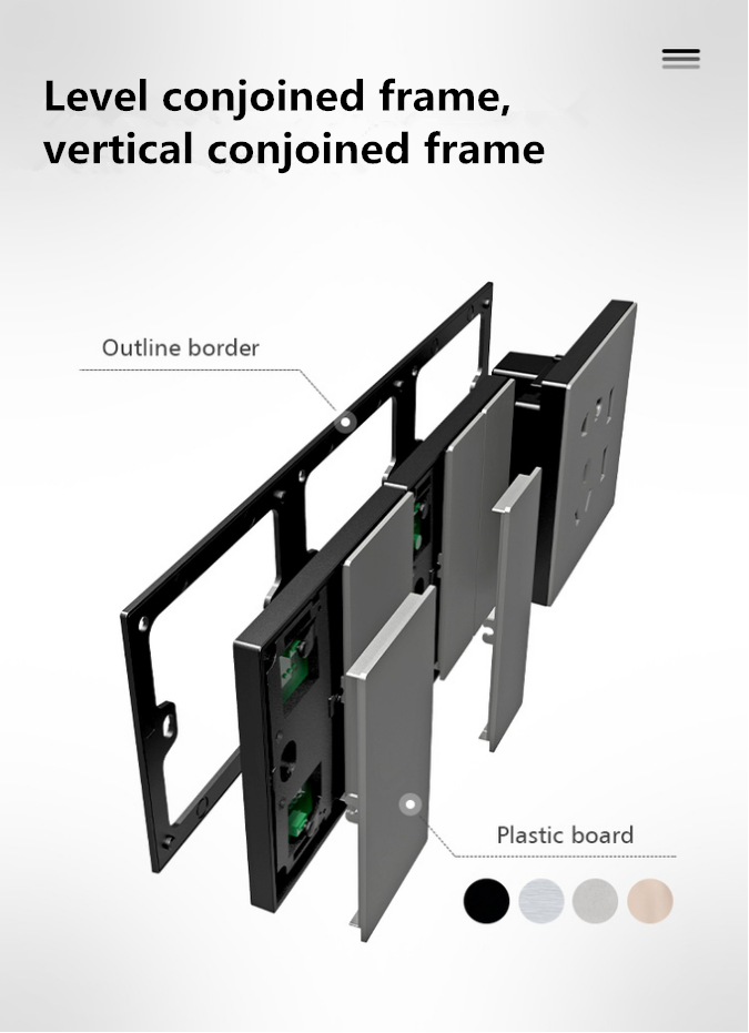 D8 PC Cover Smart Light Switch Panel KNX assosiate certificate