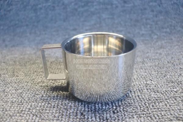 200ml OEM 3pcs Stainless Steel Tea Set Tea Cup With Long Saucer Dish