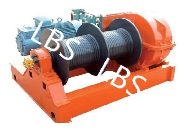 Máquina elétrica de pouco peso do guincho com o cilindro do dobro da estrutura compacta