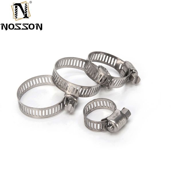 16-300mm INCH Measurement System Stainless Steel Pipe Clamp with Slotted Head Screw Hose Clamp Standard or Nonstandard