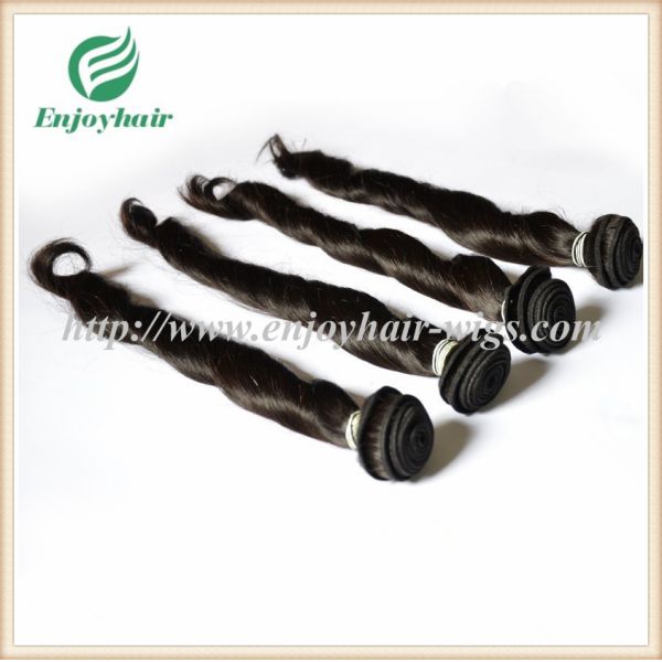 Indian virgin hair weave natural color(can be dye) spring curly 10''-26'' hair extension