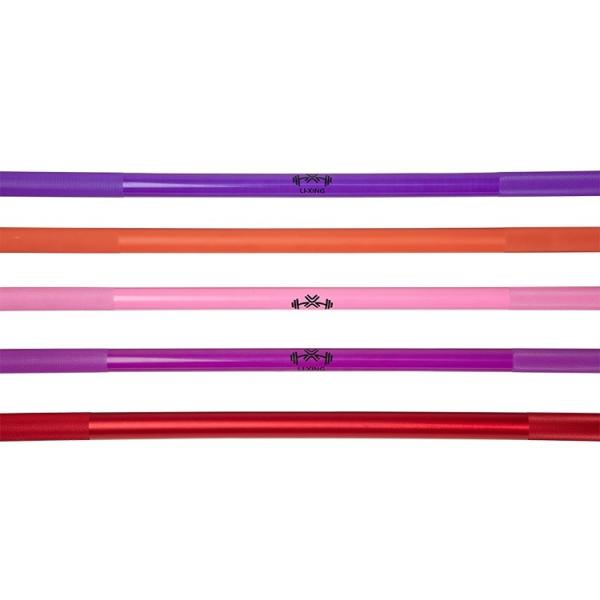 junior training barbell bar for beginners/teenagers/women, colored weightlifing bar