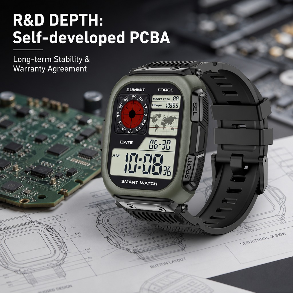 DM66 Customized Logo GPS Sports Watch OEM ODM AMOLED Offline Map 5ATM Waterproof Multi Satellite GPS Wholesale CE FCC RoHS