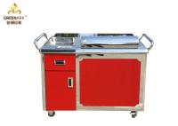 GREENARK Mesa de parrilla de Teppanyaki móvil con corriente baja - Gas