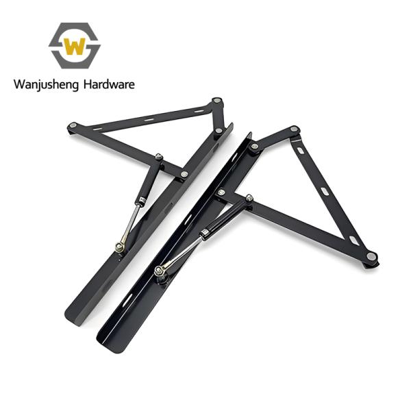 Hardware Mechanism Pneumatic Lifting Hydraulic Heavy-Duty Storage Bed Frame Hinge Bracket Bed Gas Spring Lifter