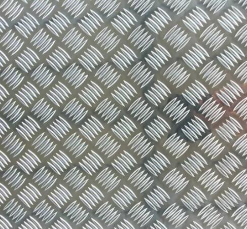AA1060 5 Bar Aluminium Checker Plate 3MM PVC Coated Width 500mm-12600mm