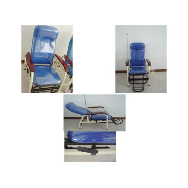 Genuine Leather Hospital Furniture Medical Chair For Patient Transfusion With Backrest Adjustable (ALS-C01)
