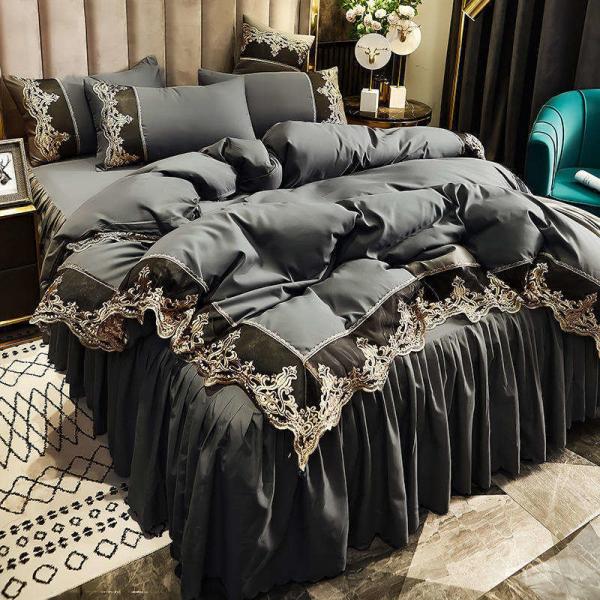 Couverture de lit en tissu de polyester sur mesure