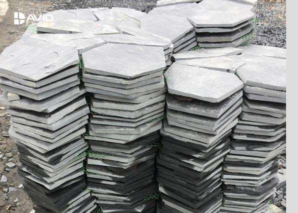 Durable Natural Slate Paving Stones 10/20mm Thickness Irregular Size Non Slip