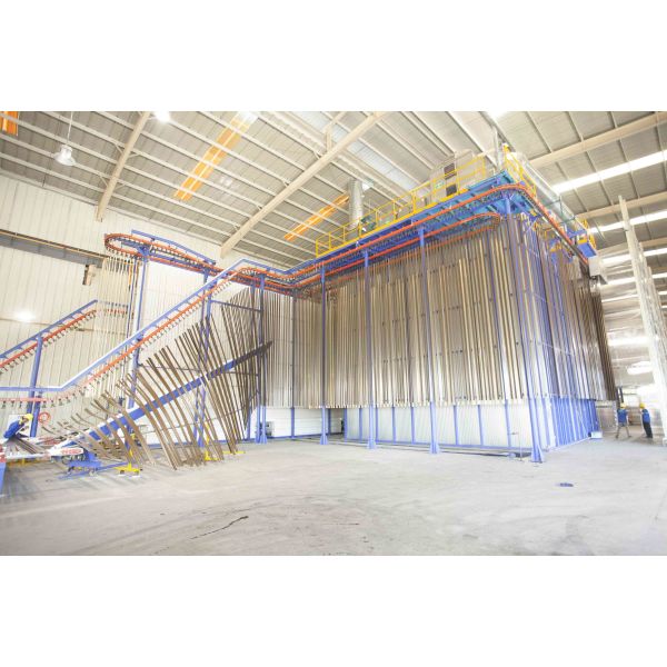 Ligne de revêtement en poudre verticale entièrement automatique personnalisée