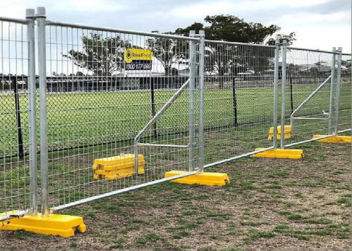 Depot Optimized Temporary Perimeter Fencing Stackable Ballast Rapid Deploy System