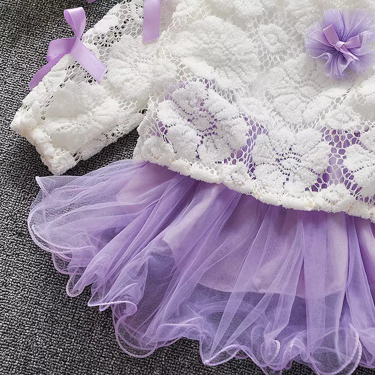 0.8M 10KG Fancy Children'S Outfit Sets Clothes Lace Layered Girl Suit OEM