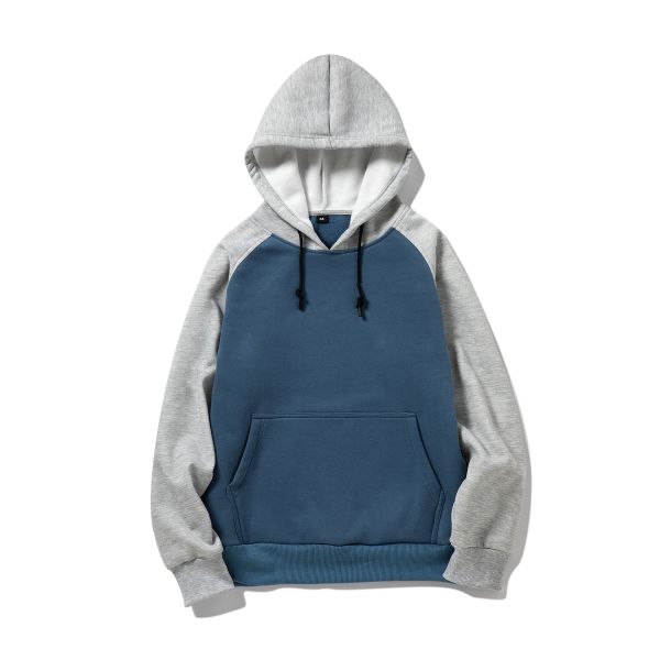 Men's Plus-size Hooded Sweatshirt Winter Streetman Loose White Fleece with Custom Print