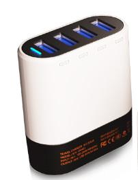 IPhone X / 8 Multi USB Travel Charger ABS Material With Protection Circuit