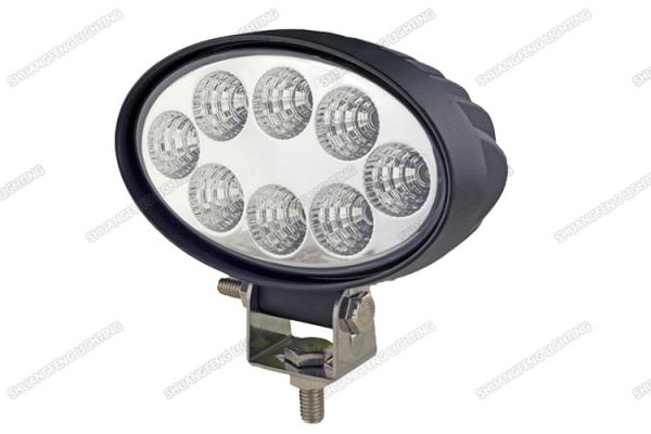 24w PMMA Len Off Road LED Lights , Oval LED Work Lights For Trucks / ATV