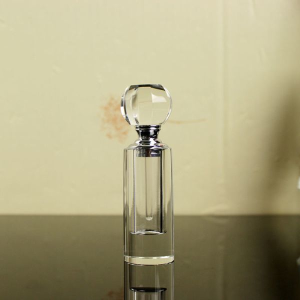 Botellas vacías de Attar de 12 ml 6 ml 3 ml, botella de perfume de cristal claro