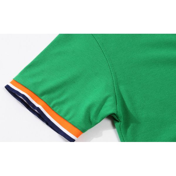 Short Sleeve Jersey Polo Shirts For Men Customized Logo Pocket Mesh Apparel