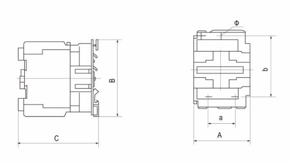 Переключатель AC LC1-D контактора 20A 25A 40A 125A 660V AC CJX2 магнитный