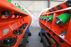 Máquina de la fabricación del alambre de cobre de 55 bobinas, equipo de la fabricación de cables del poder