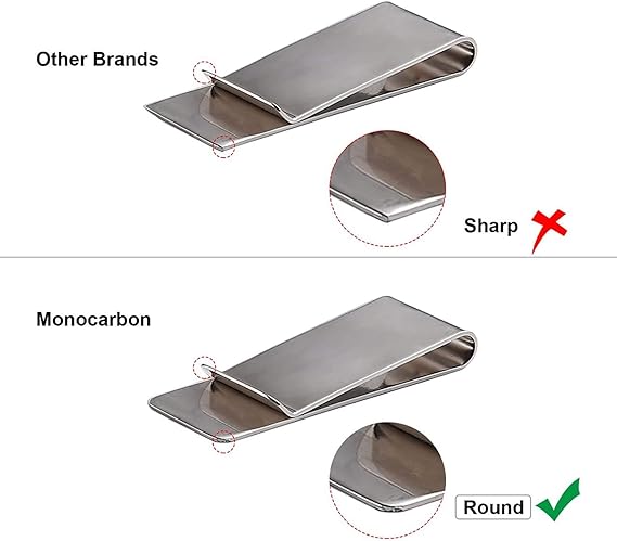 Quick Delivery Custom Logo Luxury Personalized Engraving Blank Stainless Steel Metal Money Clip for Men