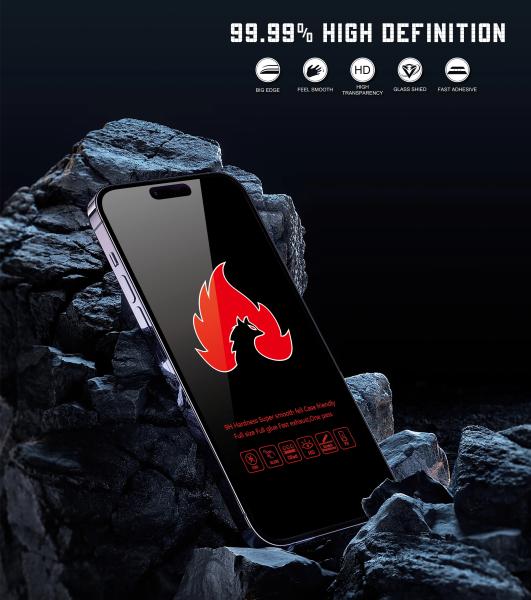 Tempered Glass Cell Phone Screen Protector AB Glue For Iphone