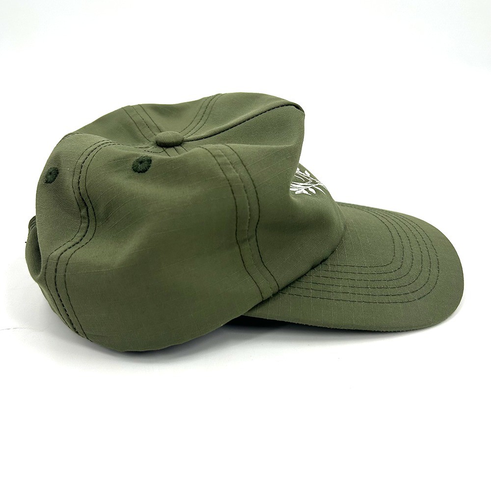 Low Profile Embroidered Snapback Caps Unstructured Pre Curved Brim Vintage 5 Panel Sports