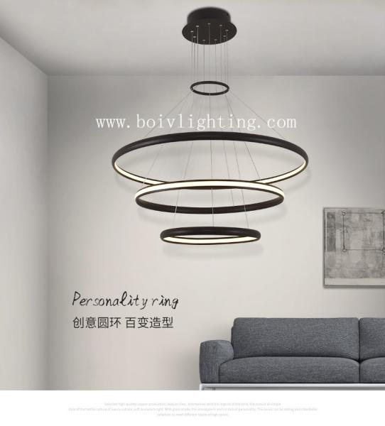 Aluminium Acrylic LED Inner Glow Gound Dining Room Lamp White 800*800*1000MM