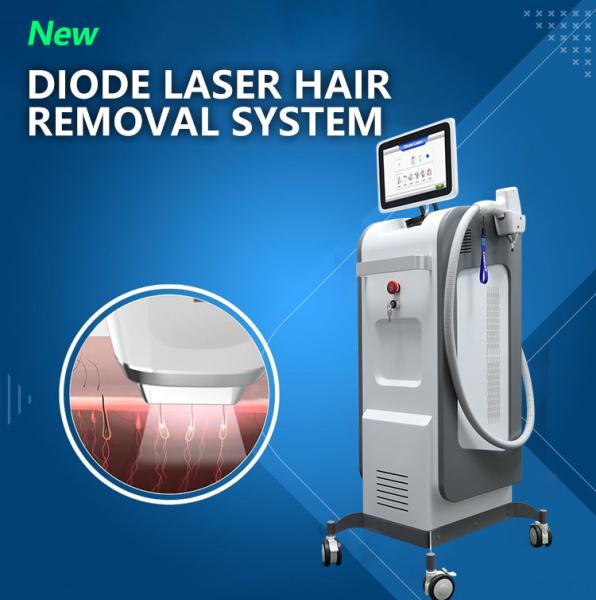808nm Diode Laser Hair Removal Machine 1-120J/cm2 12*12mm Spot Size