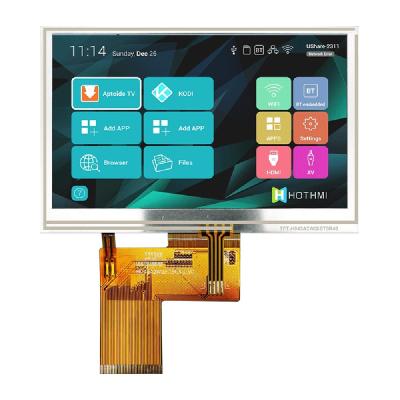 4.3 Inch 480x272 RGB TFT LCD Display with Resistive Touch Screen