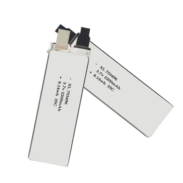 Factory Wholesale 753496 High Rate Battery 2200mah 3.7v 35C Drone Lipo Battery for Car Model Ship Model Aircraft Model Products