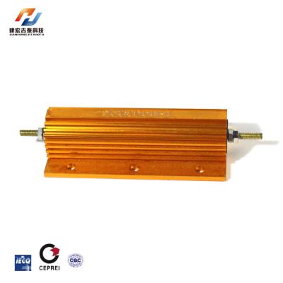 RX24 Résistances en coque en aluminium doré pour les circuits de précharge des véhicules à énergie nouvelle
