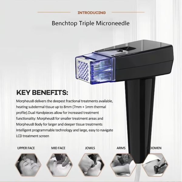 Gold RF Microneedling Machine 0.5mm-7mm Depth For Aesthetic Clinics