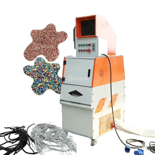 Wasted Communication Wire Scrap Copper Cable Separation Recycling Plastic PVC Copper Separator Machine