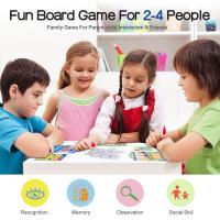 Jeu de société de voyage de liste d'achats de jeu d'assortiment de mémoire pour l'âge 3 d'enfants