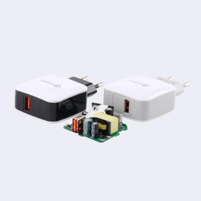 QC3.0 fast charge single USB port travel charger fast mobile phone charger wall charger home charger travel charger