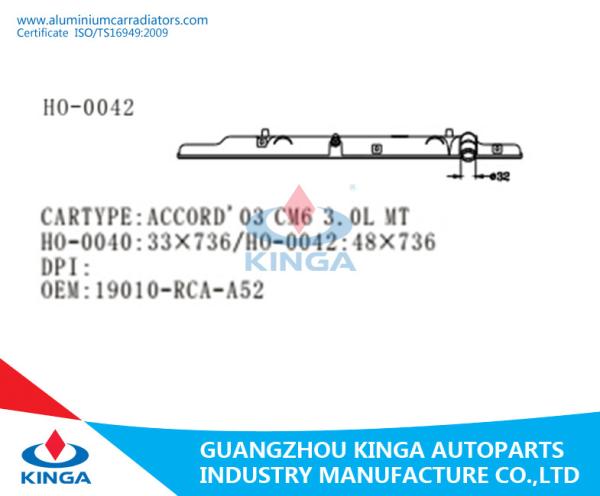 1.88* 28.97 inch Engine Radiator Plastic Tank For HONDA 2003 ACCORD CM6 3.0L OEM 19010-RCA-A52