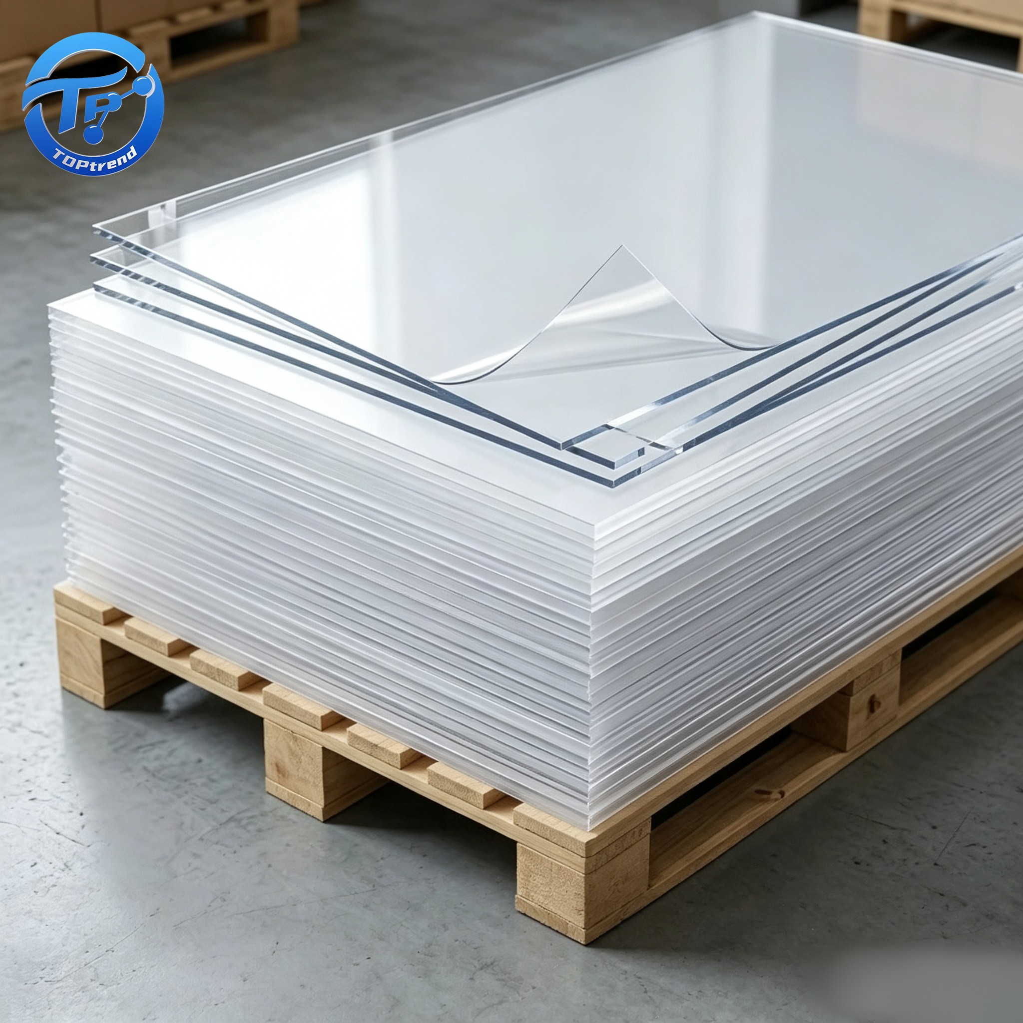 Rigid Clear PS Polystyrene Transparent Plastic Sheet With Protective Film Custom