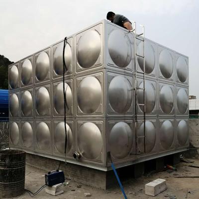 溶接されたモジュラーはSUS304 316反錆水貯蔵タンクを組み立てます