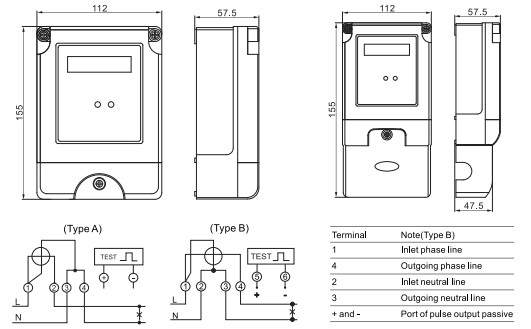 2022 New Design Smart Single Phase Digital Watt Energy Meter