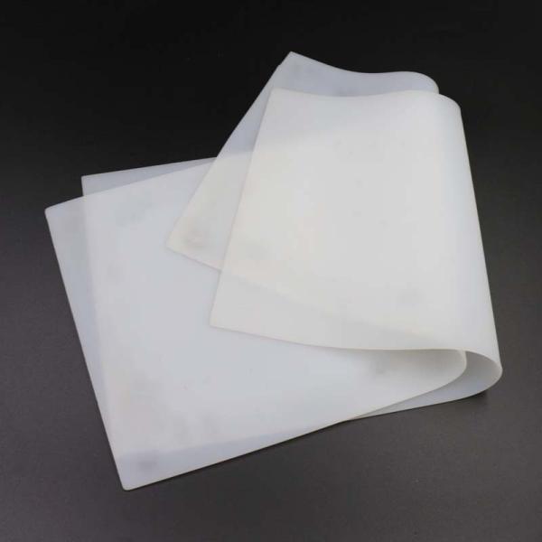 Milky White Silicone Rubber Sheet Heat Insulation Thickness 0.1mm 0.2mm 1mm