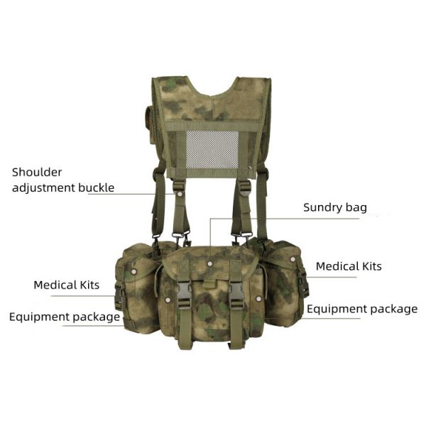 Tactical Vest Molle Camouflage Combat Vest Detachable And Reorganizable