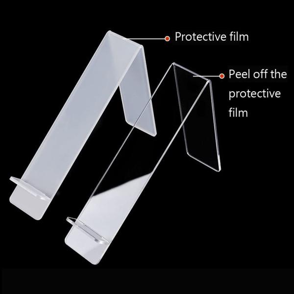 Clear Support Shoe Acrylic Stand Props Display Sandals Elastic Lace PMMA Shoe Racks For Store