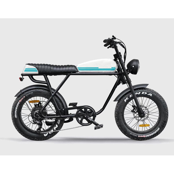 7 Speed Newest 73 Model Suspension Super Vintage Electric Retro MotorBike Fat E Bike 1000W