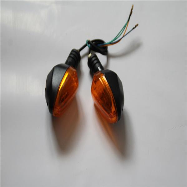 Custom Motorcycle Turn Signal Lights Yellow Black Color Water Resistant