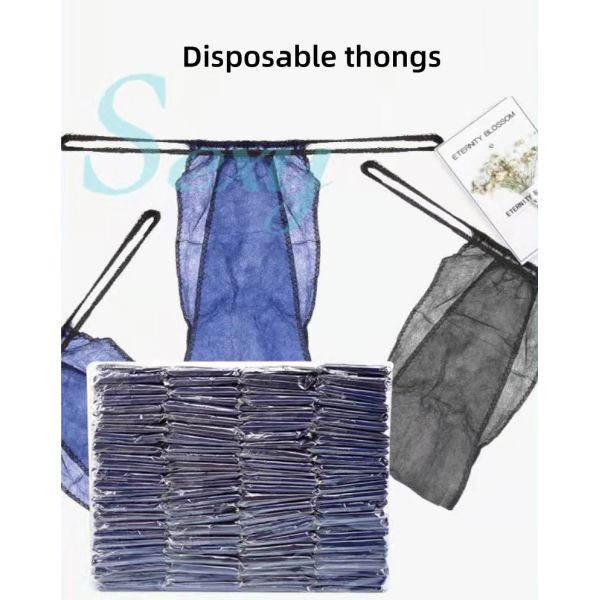 Disposable Thong Panties Women T Thong Non-woven Fabrics for Spa