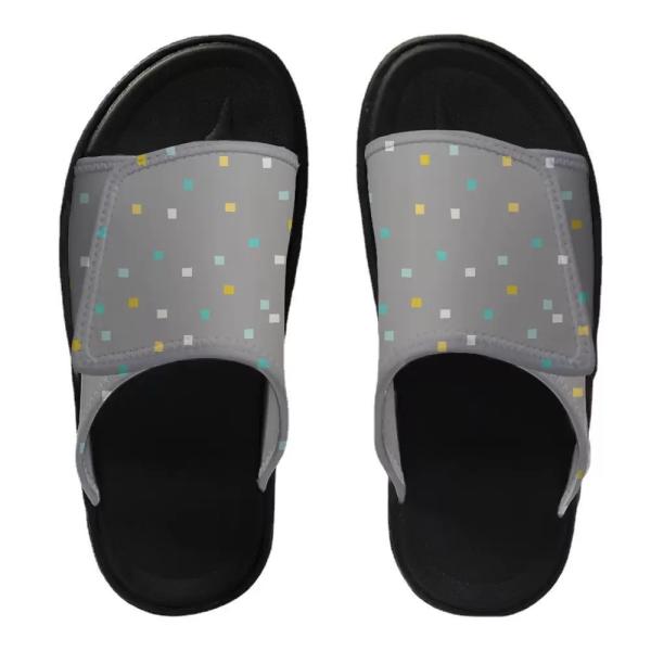 Custom Printable Leather Sublimation PVC Flip Flops Blanks With Buckle Blank Slippers For Photos Printing