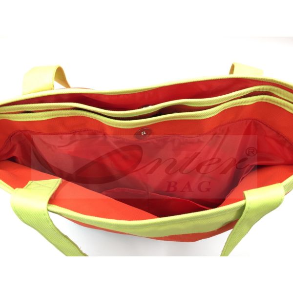 Polyester Sports Tote Bag Orange Color , Womens Workout Bags Multi Colors