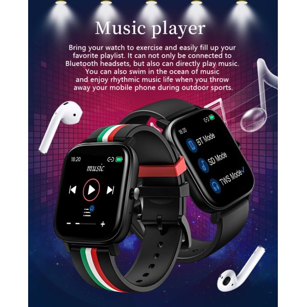 ROHS одобряют приложение Dafit шагомера умного Bluetooth дозора MT2 IP67 точное