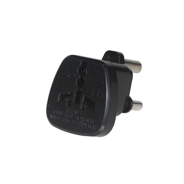 South Africa Type M Plug to Universal Socket Travel Adapter – AC Power Converter for EU/US/UK/Asia Plugs, 250V 10A